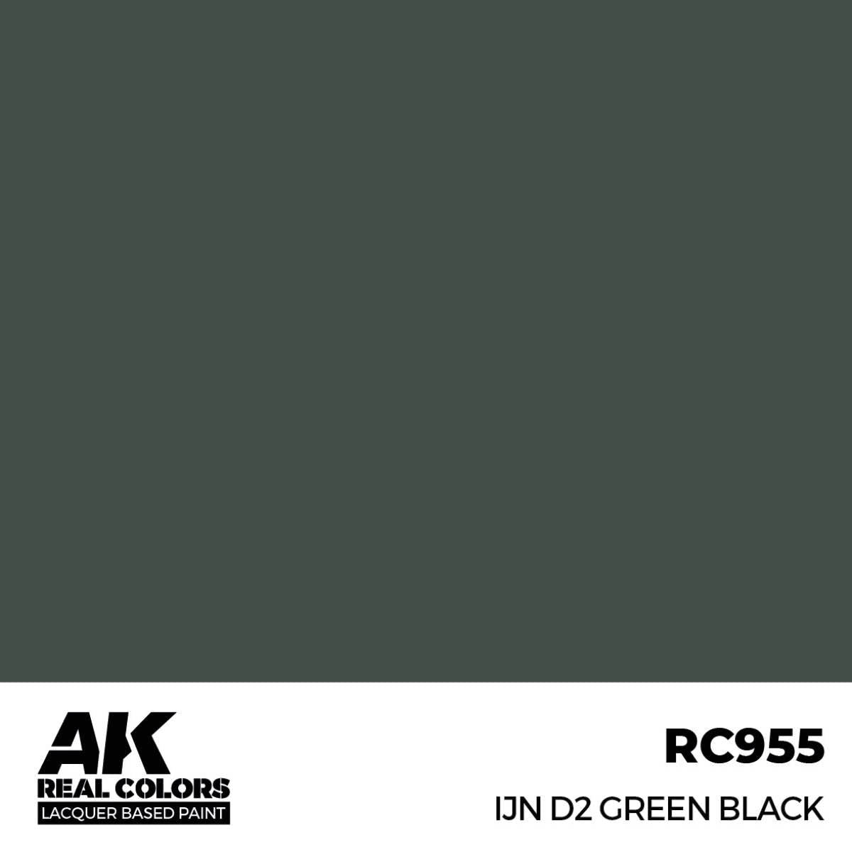 AK Interactive Real Colors - IJN D2 Green Black - Loaded Dice