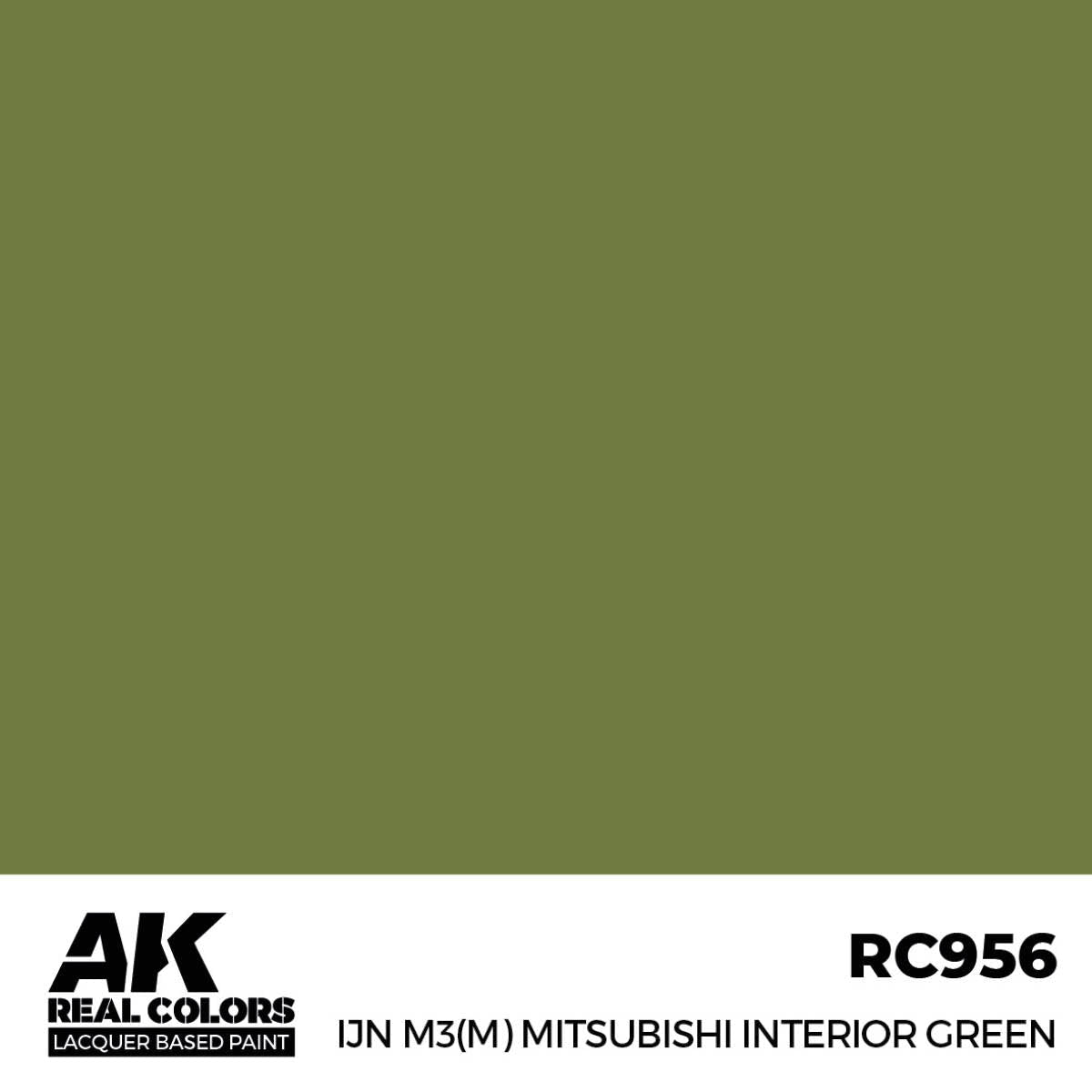 AK Interactive Real Colors - IJN M3(M) Mitsubishi Interior Green - Loaded Dice
