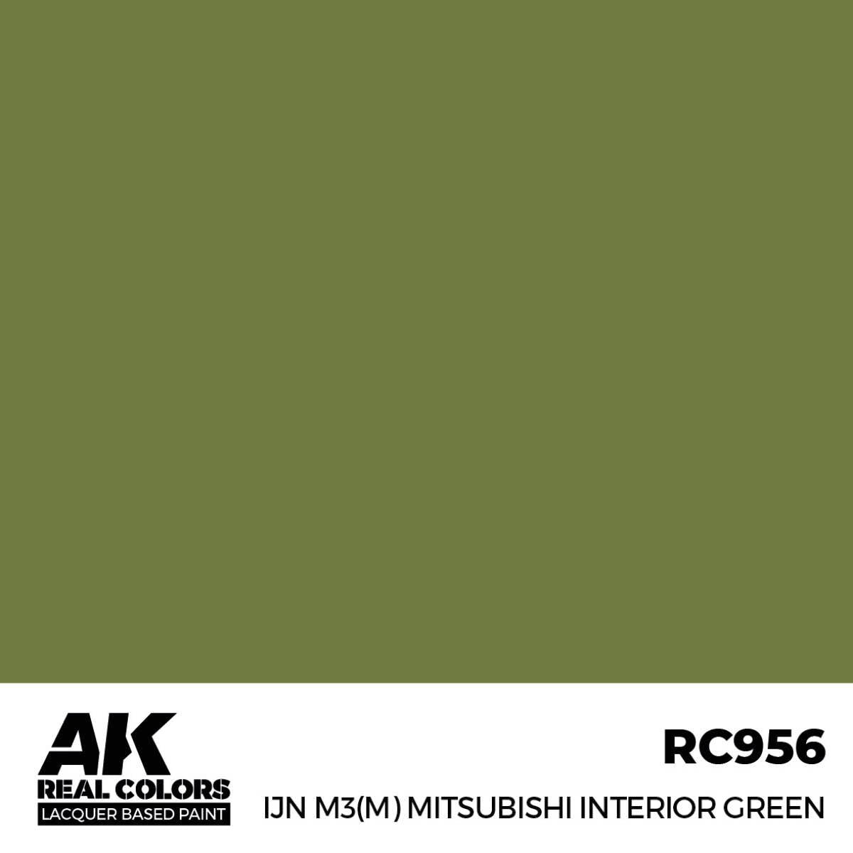 AK Interactive Real Colors - IJN M3(M) Mitsubishi Interior Green - Loaded Dice