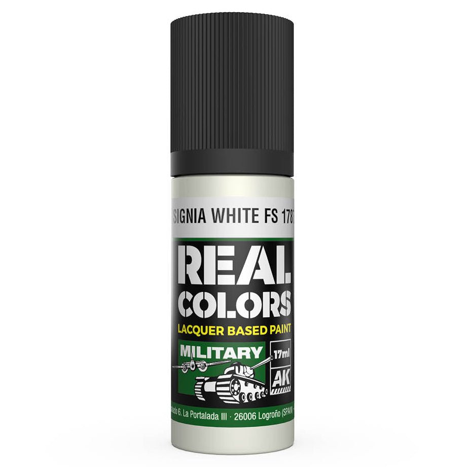 AK Interactive Real Colors acrylic lacquer paint Insignia White FS 17875