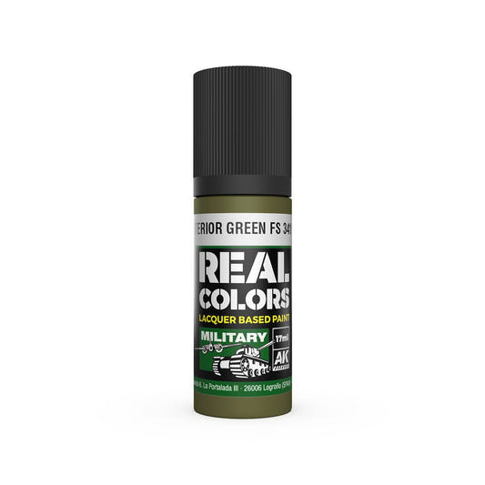 AK Interactive Real Colors acrylic lacquer paint Interior Green FS 34151