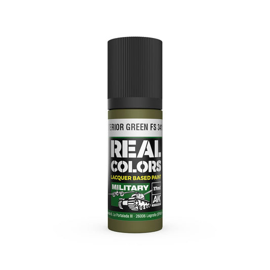 AK Interactive Real Colors acrylic lacquer paint Interior Green FS 34151