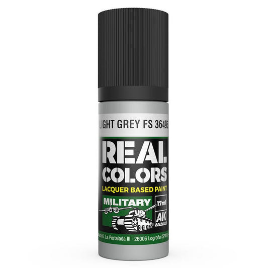 AK Interactive Real Colors acrylic lacquer paint Light Grey FS 36495