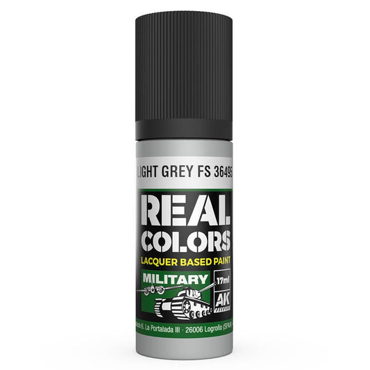 AK Interactive Real Colors acrylic lacquer paint Light Grey FS 36495