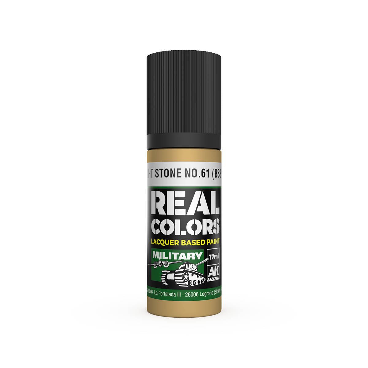 AK Interactive Real Colors acrylic lacquer paint Light Stone No.61 (BS381)