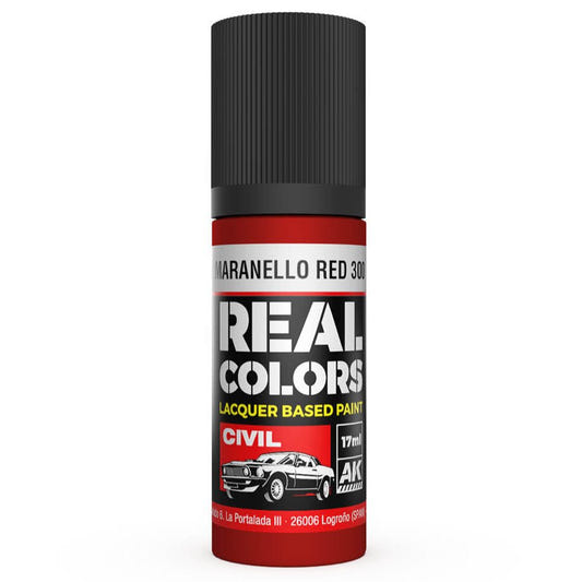 AK Interactive Real Colors acrylic lacquer paint Maranello Red 300