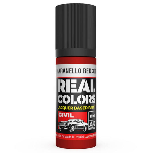 AK Interactive Real Colors acrylic lacquer paint Maranello Red 300