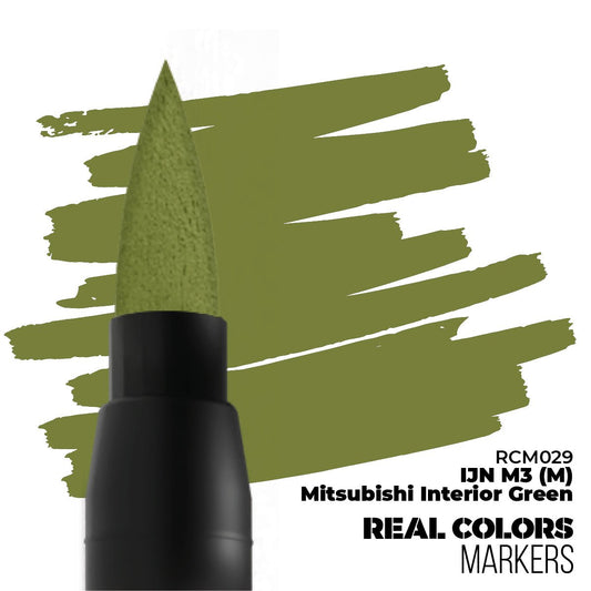 AK Real Colors paint marker IJN M3 (M) Mitsubishi Interior Green