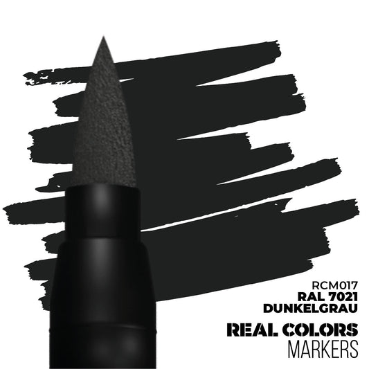 AK Real Colors paint marker RAL 7021 Dunkelgrau