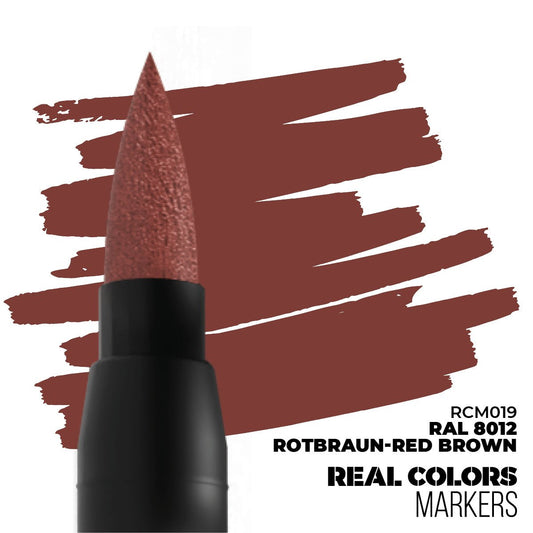 AK Real Colors paint marker RAL 8012 Rotbraun-Red Brown