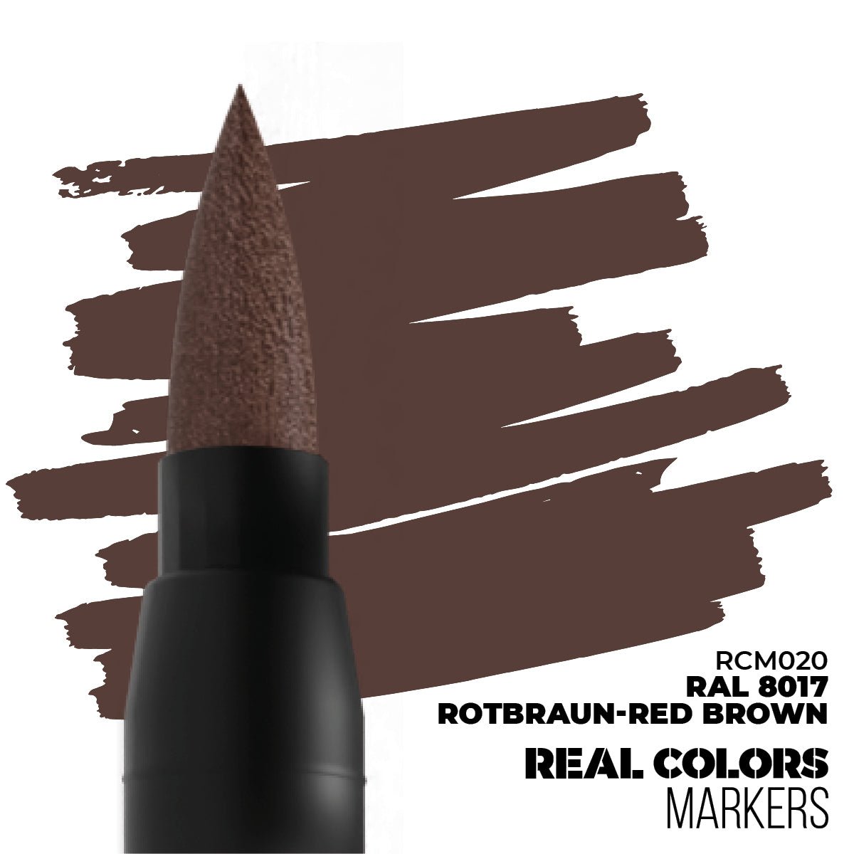 AK Real Colors paint marker RAL 8017 Rotbraun-Red Brown