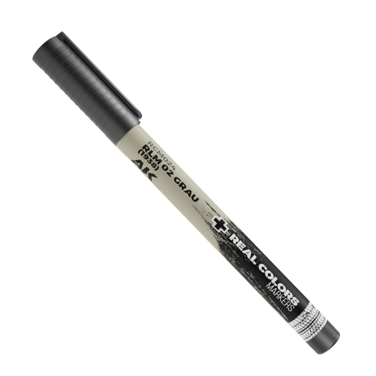 AK Interactive Real Colors Marker RCM024 in RLM 02 Grau 1938, grey paint marker pen
