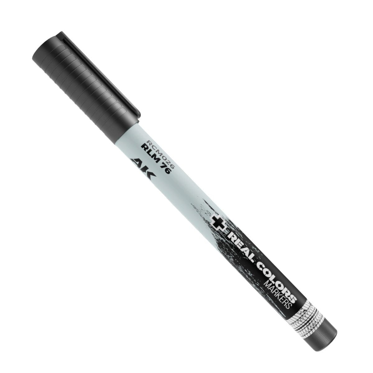 AK Interactive Real Colors Marker RLM 76 RCM026 paint marker pen with grey-blue barrel and fine nib