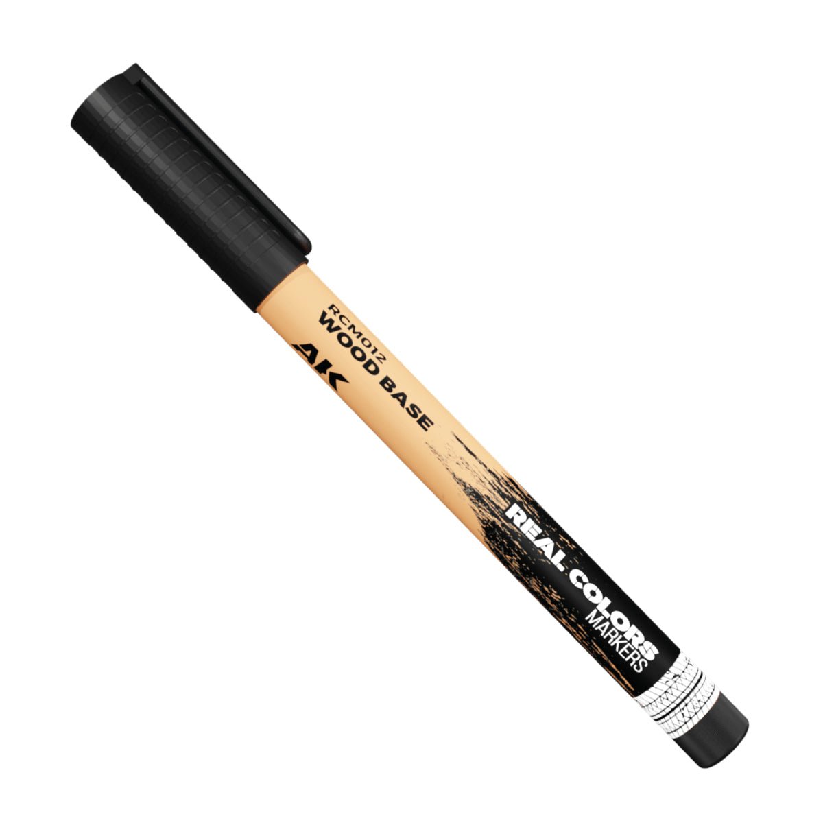 AK Interactive Real Colors Marker RCM012 Wood Base paint marker pen with black cap