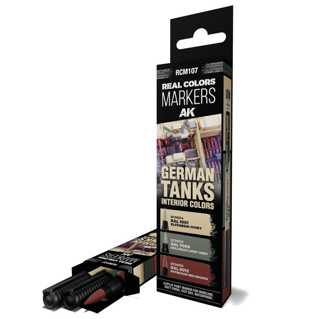 AK Real Colors paint marker German Tanks Interior Colours
