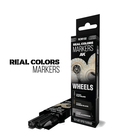 AK Real Colors paint marker Wheels Set