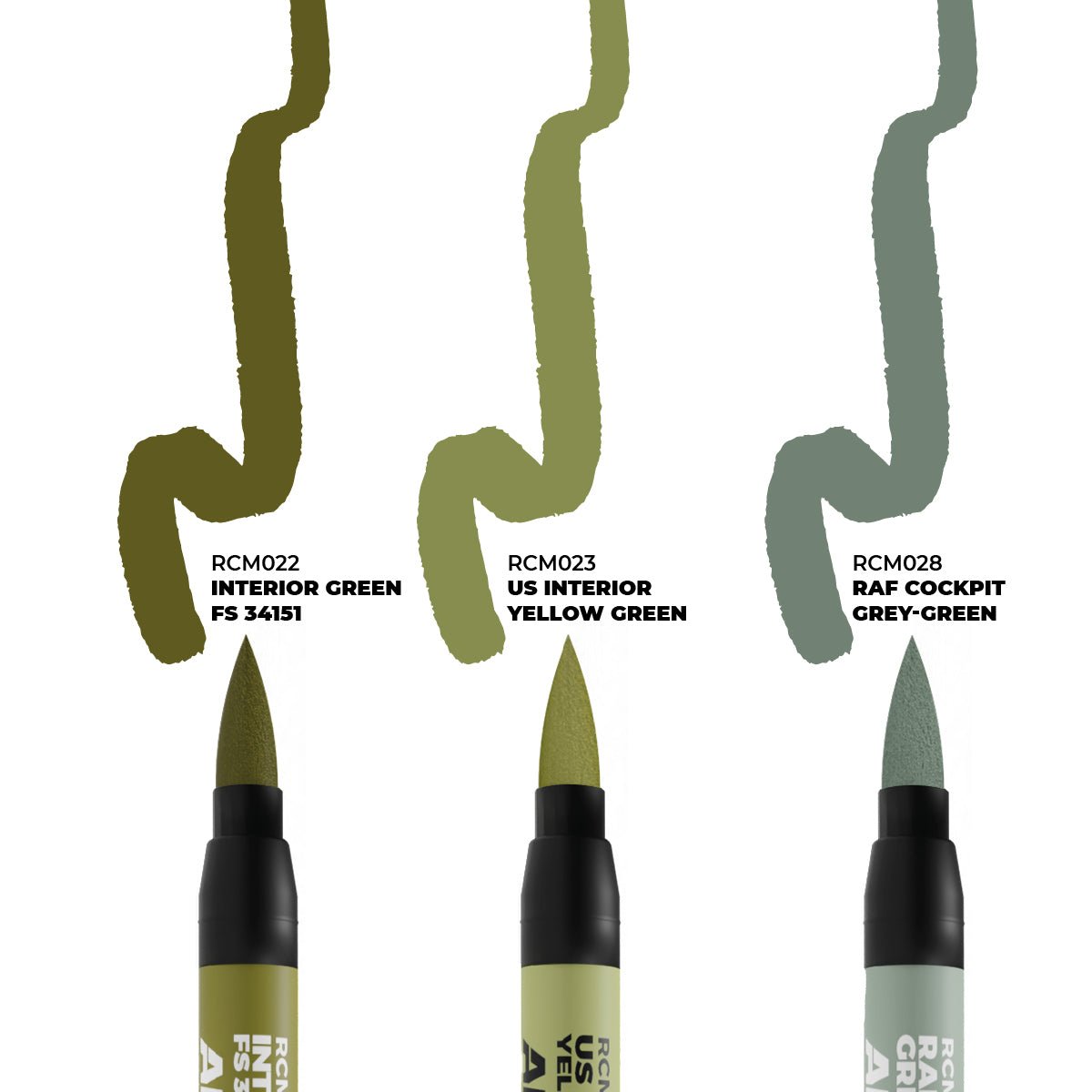 AK Interactive Real Colors Markers - WWII Allied Aircraft Cockpit Colours (RCM109) - Loaded Dice