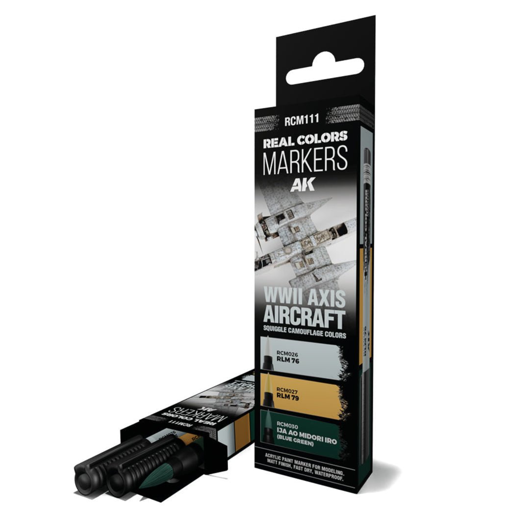 AK Real Colors paint marker WWII Axis Aircraft Squiggle Camouflage Colours