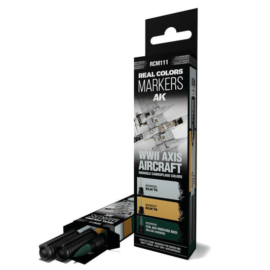 AK Real Colors paint marker WWII Axis Aircraft Squiggle Camouflage Colours