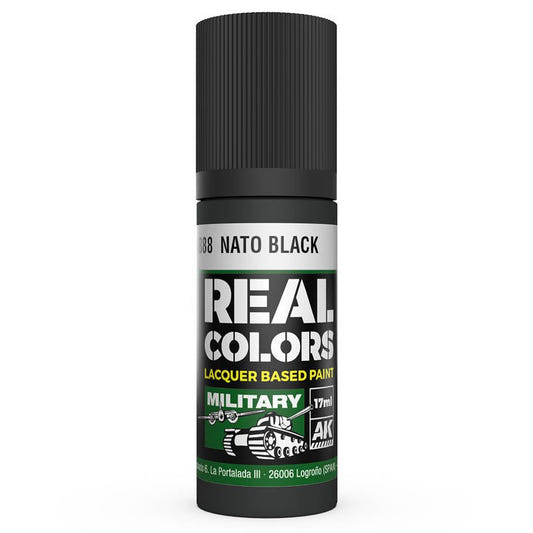 AK Interactive Real Colors acrylic lacquer paint NATO Black