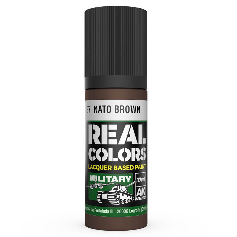 AK Interactive Real Colors acrylic lacquer paint NATO Brown