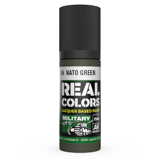 AK Interactive Real Colors acrylic lacquer paint NATO Green