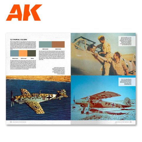 Tropical colours chapter in AK Interactive Real Colors of WWII Aircraft with desert camouflage photos
