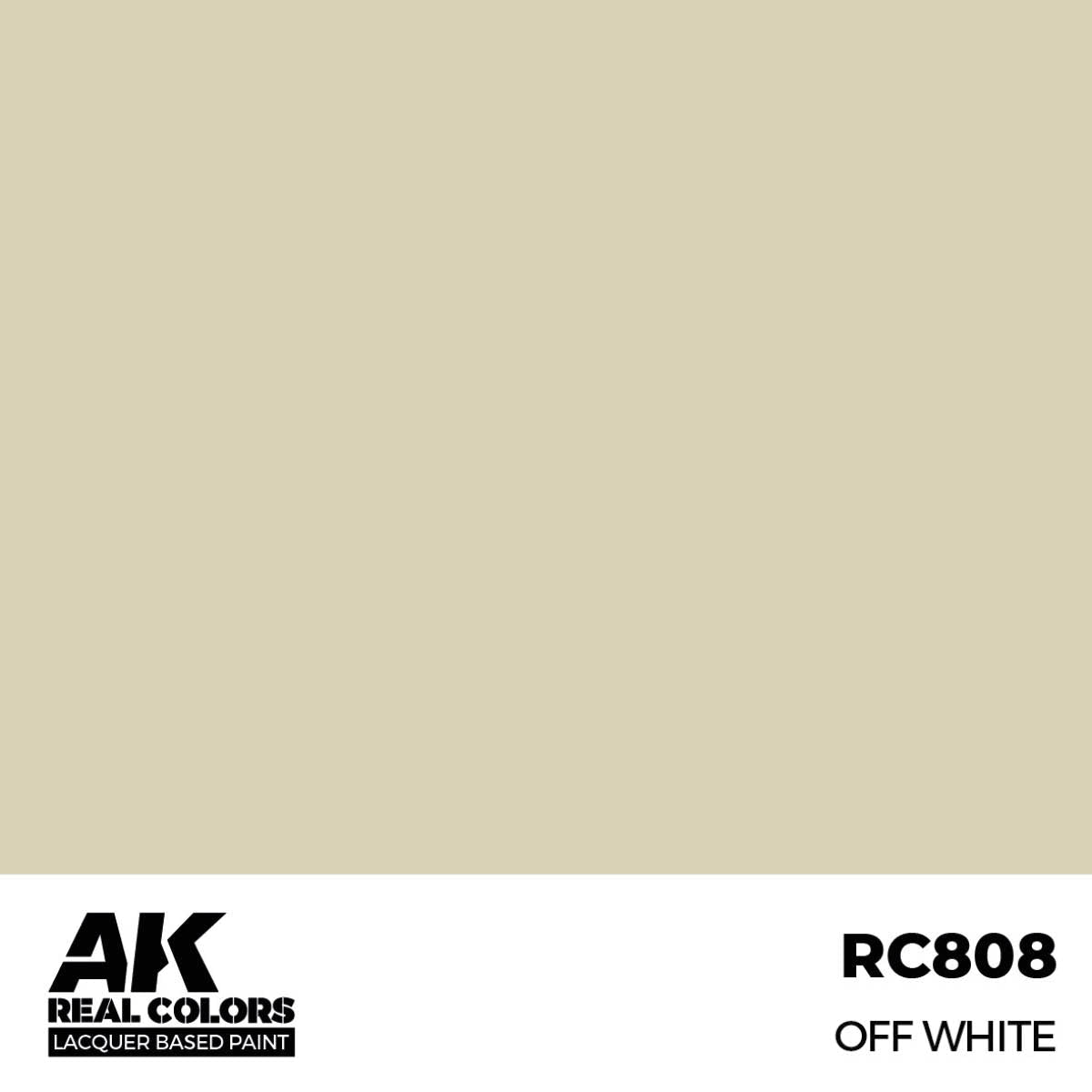 AK Interactive Real Colors - Off White 17ml. (RC808) - Loaded Dice