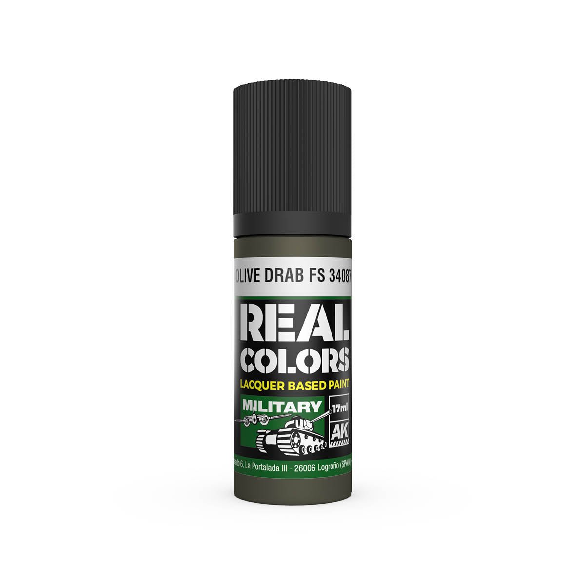 AK Interactive Real Colors acrylic lacquer paint Olive Drab FS 34087