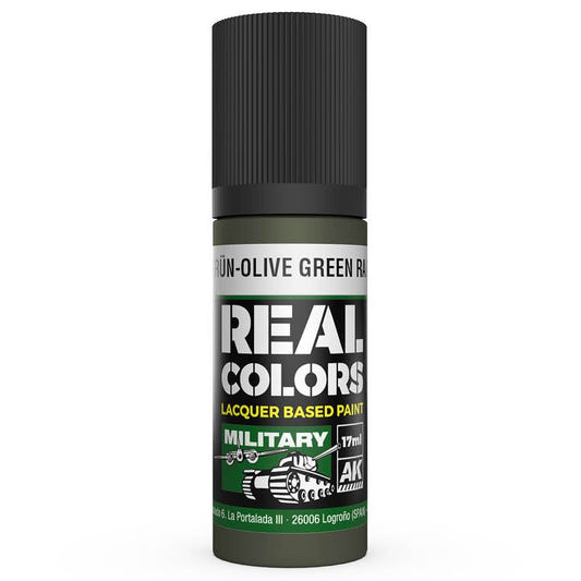AK Interactive Real Colors acrylic lacquer paint Olivgrün-Olive Green RAL 6003