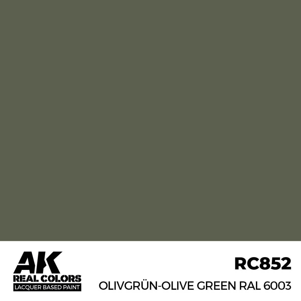 AK Interactive Real Colors - Olivgrün-Olive Green RAL 6003 - Loaded Dice