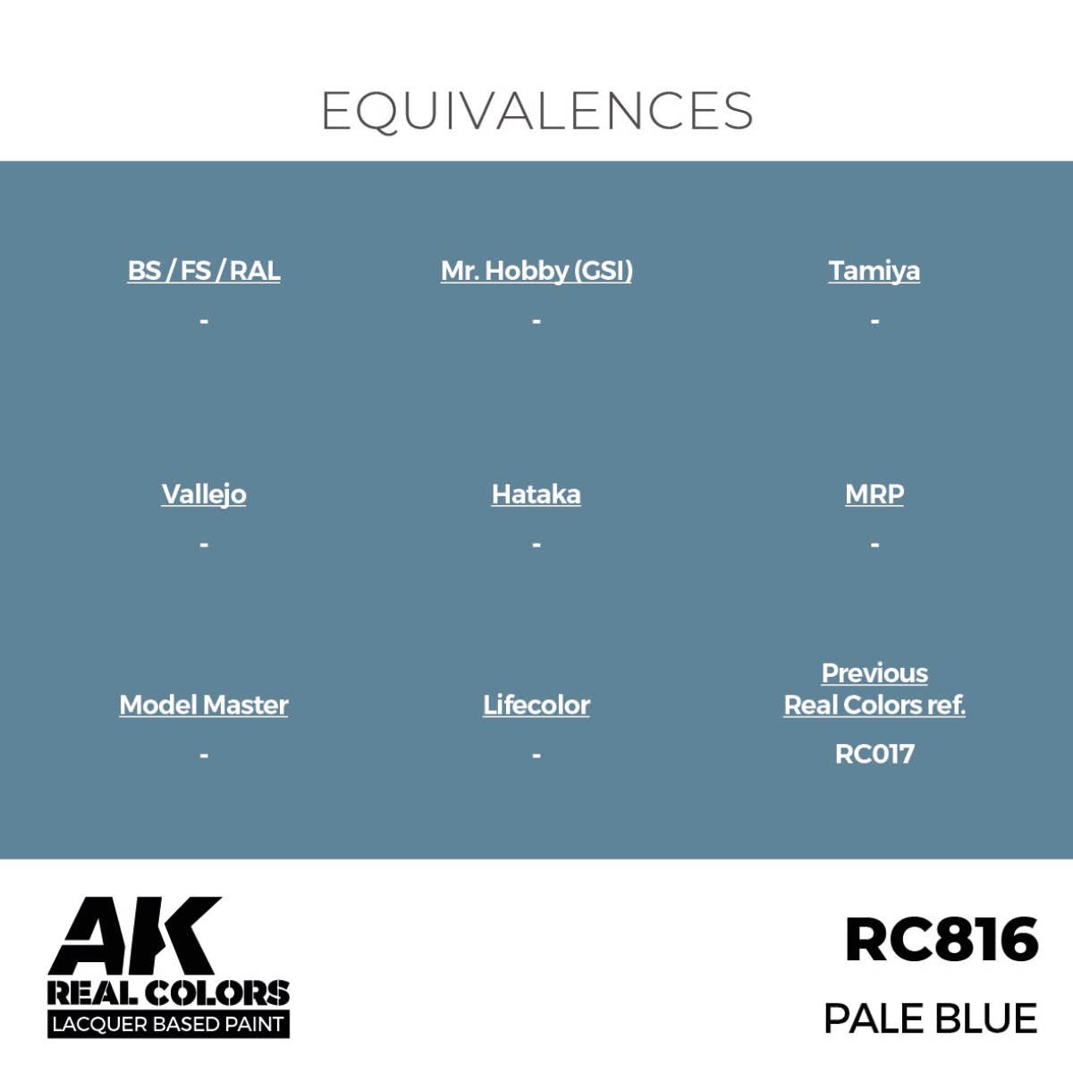 AK Interactive Real Colors - Pale Blue 17ml. (RC816) - Loaded Dice