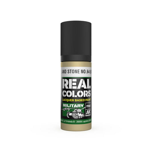AK Interactive Real Colors acrylic lacquer paint Portland Stone No.64 (BS381)