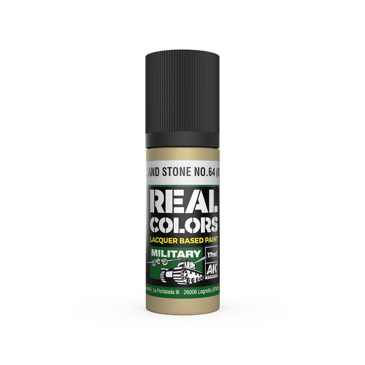 AK Interactive Real Colors acrylic lacquer paint Portland Stone No.64 (BS381)