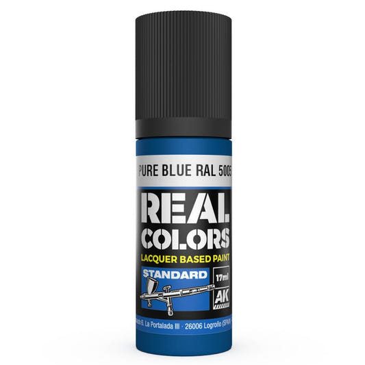 AK Interactive Real Colors acrylic lacquer paint Pure Blue RAL 5005