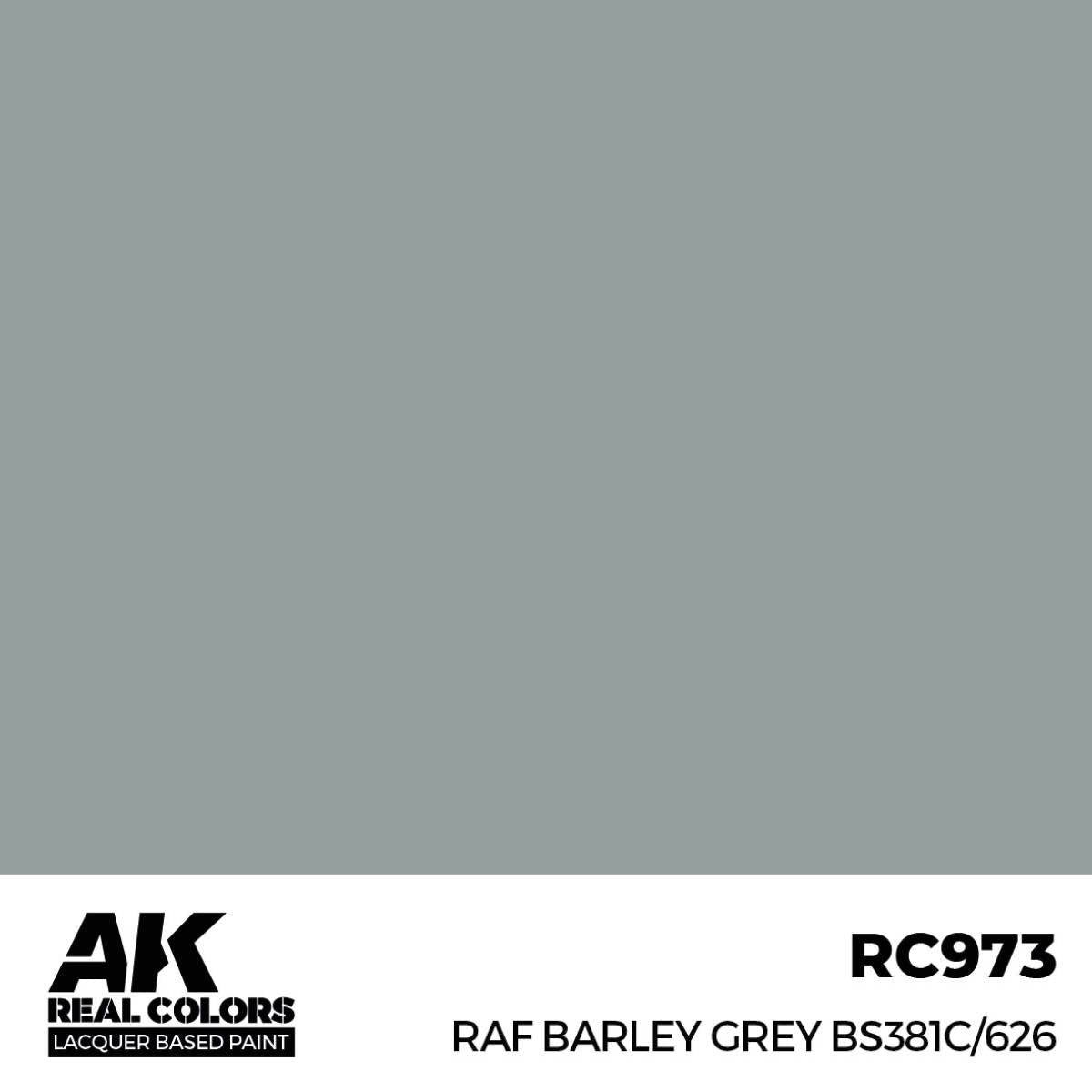 AK Interactive Real Colors - RAF Barley Grey BS381C/626 - Loaded Dice
