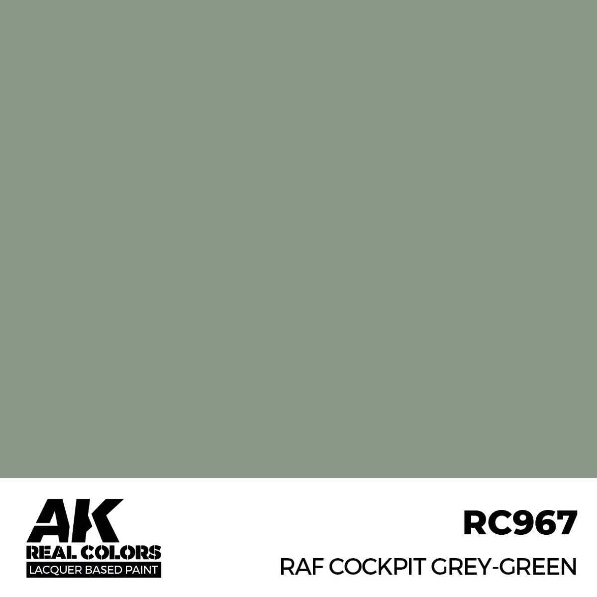 AK Interactive Real Colors - RAF Cockpit Grey-Green - Loaded Dice