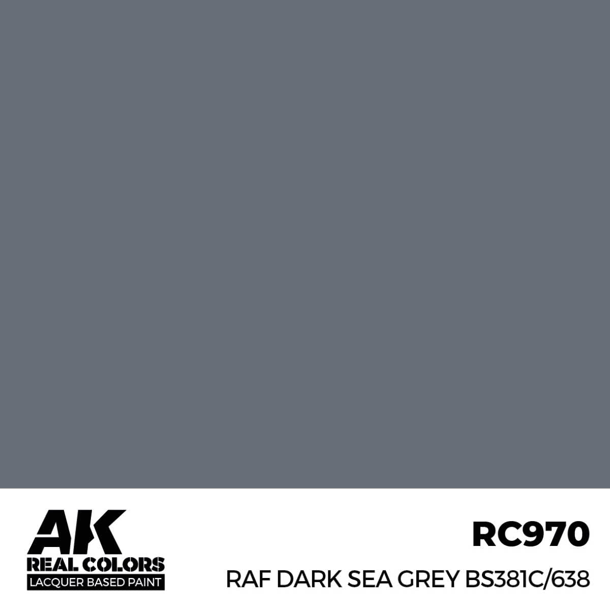 AK Interactive Real Colors - RAF Dark Sea Grey BS381C/638 - Loaded Dice