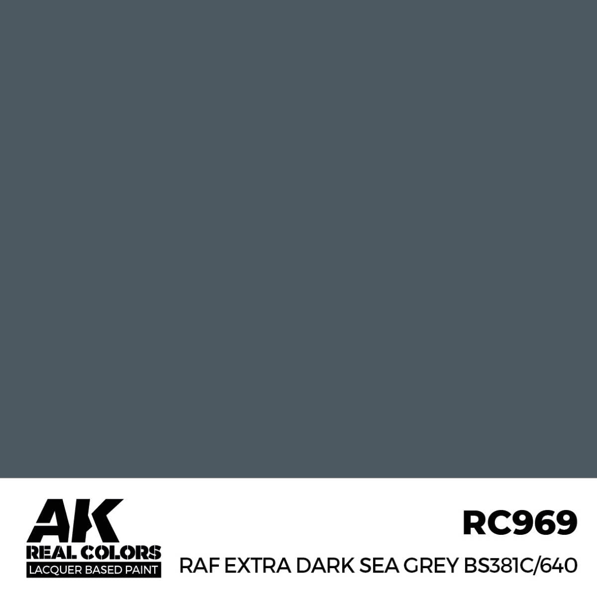 AK Interactive Real Colors - RAF Extra Dark Sea Grey BS381C/640 - Loaded Dice
