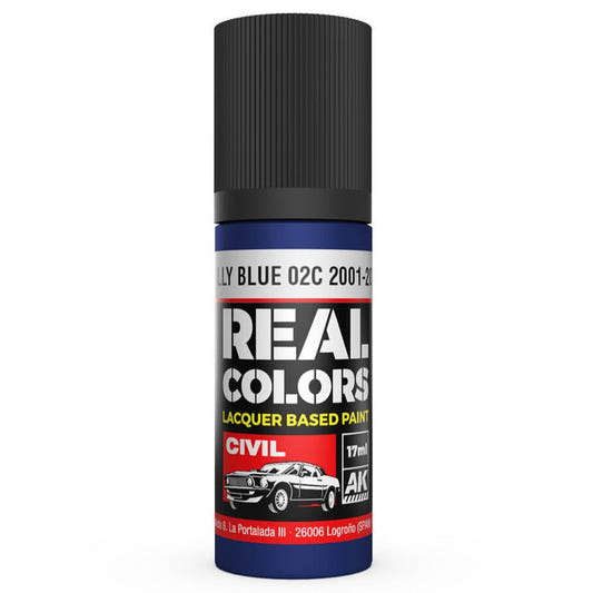 AK Interactive Real Colors acrylic lacquer paint Rally Blue 02C 2001-2006