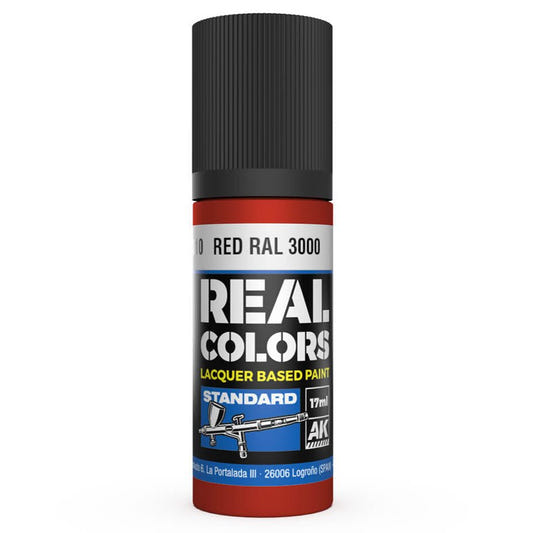 AK Interactive Real Colors acrylic lacquer paint Red RAL 3000