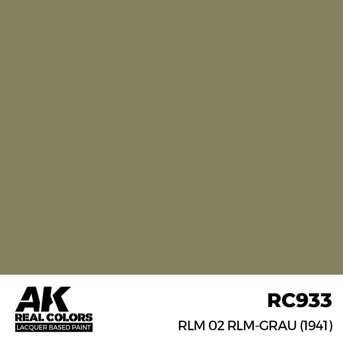 AK Interactive Real Colors - RLM 02 RLM-Grau (1941) - Loaded Dice