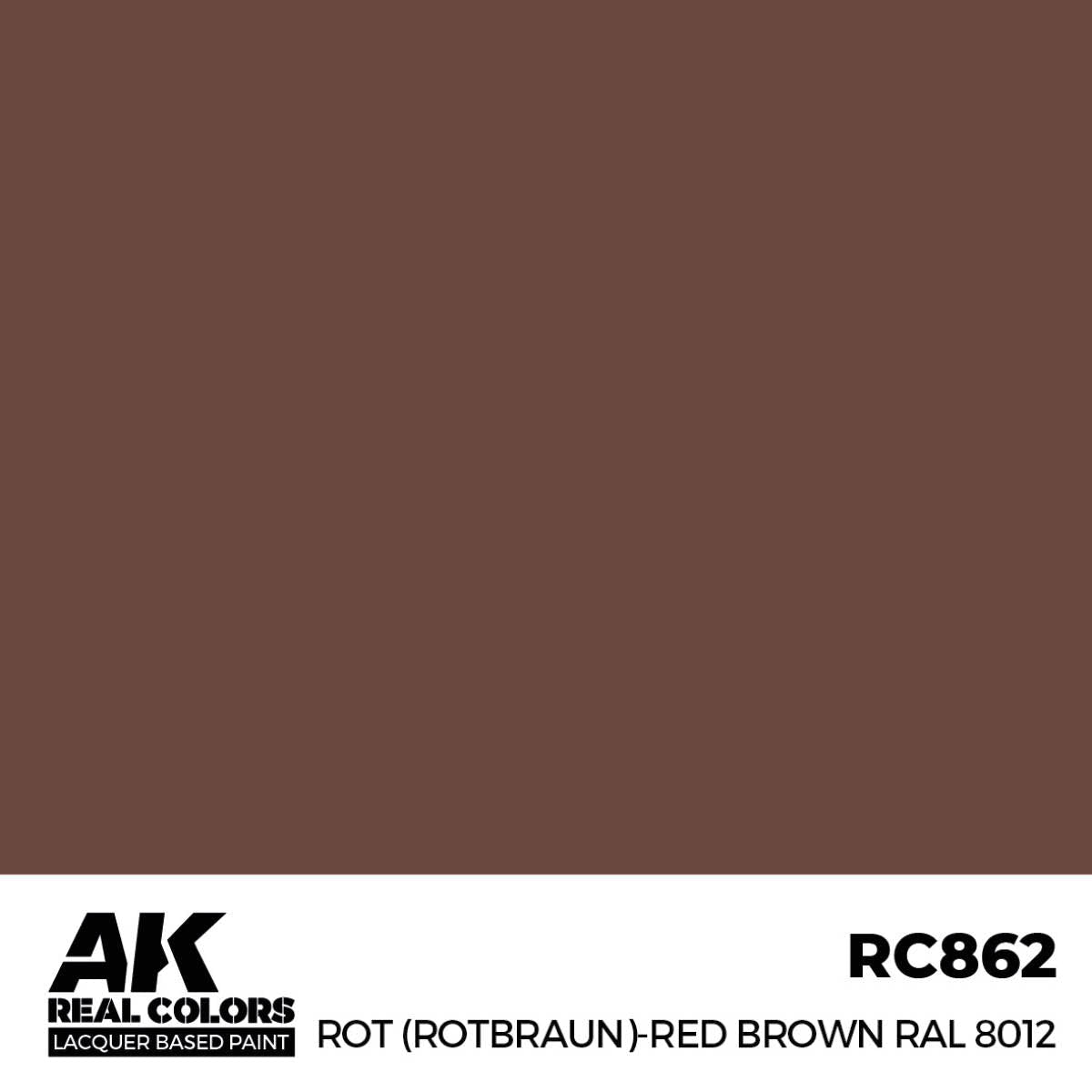 AK Interactive Real Colors - Rot (Rotbraun)-Red (Red Brown) RAL 8012 - Loaded Dice