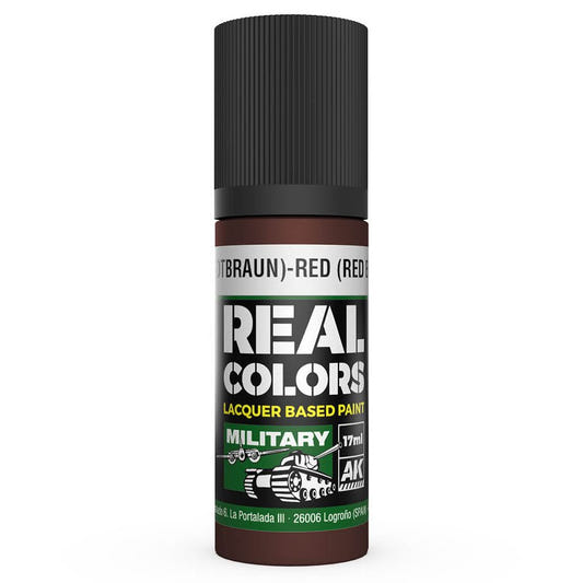AK Interactive Real Colors acrylic lacquer paint Rot (Rotbraun)-Red (Red Brown) RAL 8012