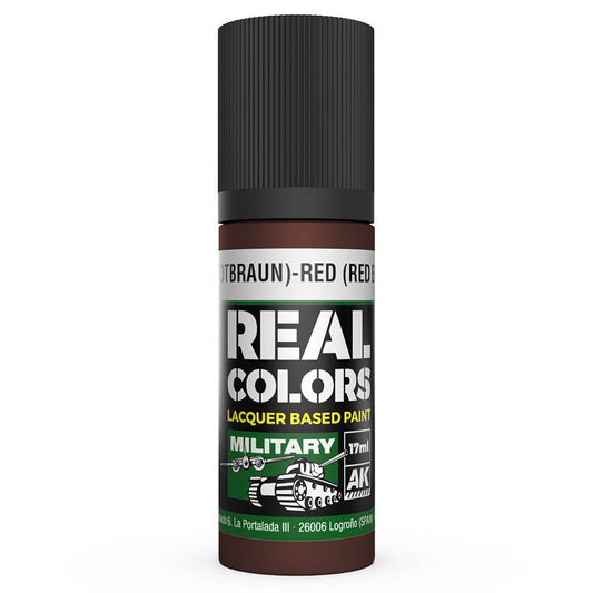 AK Interactive Real Colors acrylic lacquer paint Rot (Rotbraun)-Red (Red Brown) RAL 8012