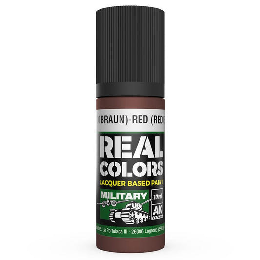 AK Interactive Real Colors acrylic lacquer paint Rot (Rotbraun)-Red (Red Brown) RAL 8013