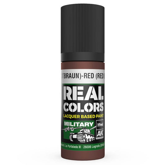 AK Interactive Real Colors acrylic lacquer paint Rot (Rotbraun)-Red (Red Brown) RAL 8013