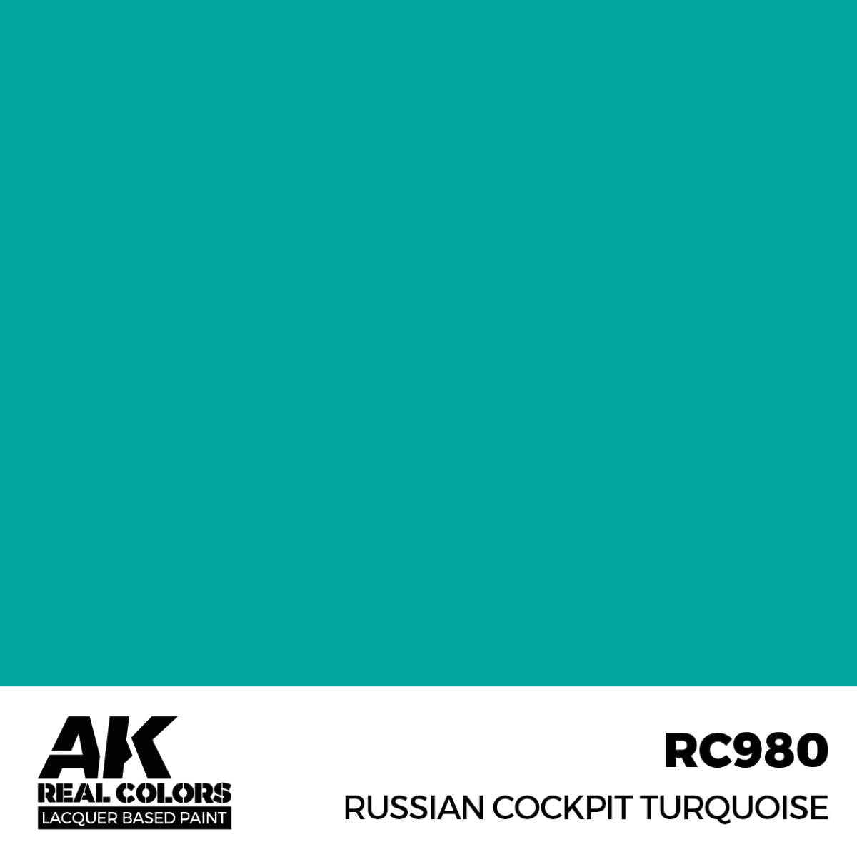 AK Interactive Real Colors - Russian Cockpit Turquoise - Loaded Dice
