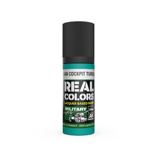 AK Interactive Real Colors acrylic lacquer paint Russian Cockpit Turquoise