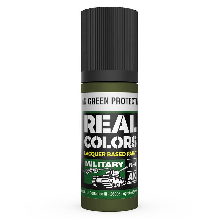 AK Interactive Real Colors acrylic lacquer paint Russian Green Protective 4BO